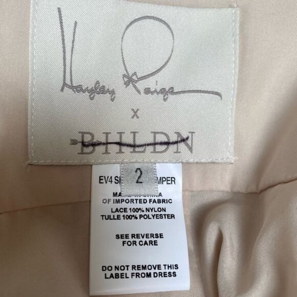 BHLDN Hayley Paige Shirley Bridal Romper in Ivory Size 2 NWT - Picture 10 of 10